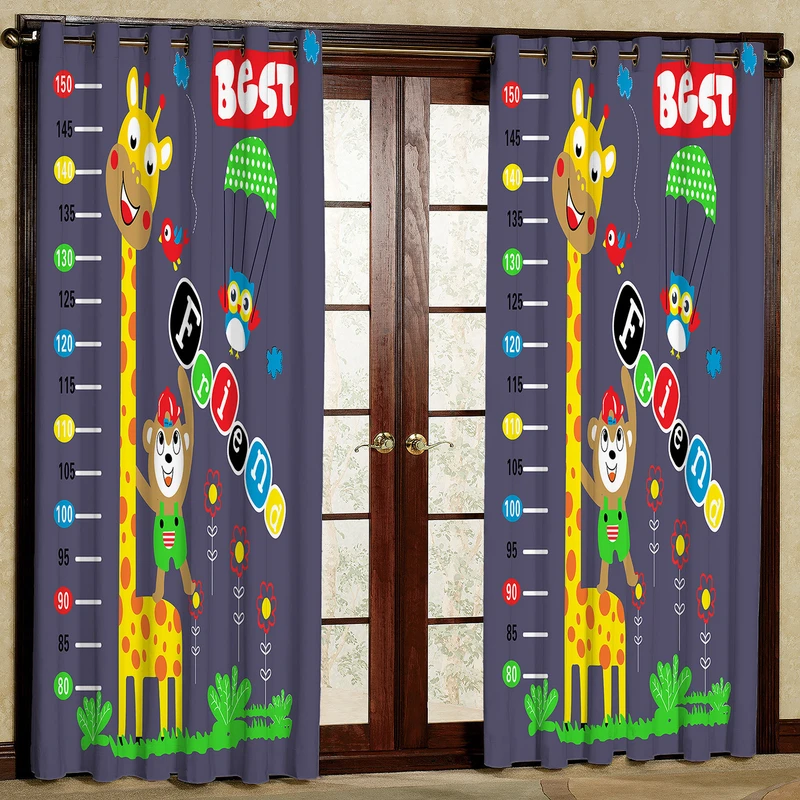     پرده مدل زرافه طرح دار مخمل پانچی کد1051سایز 140x280 سانتی متر