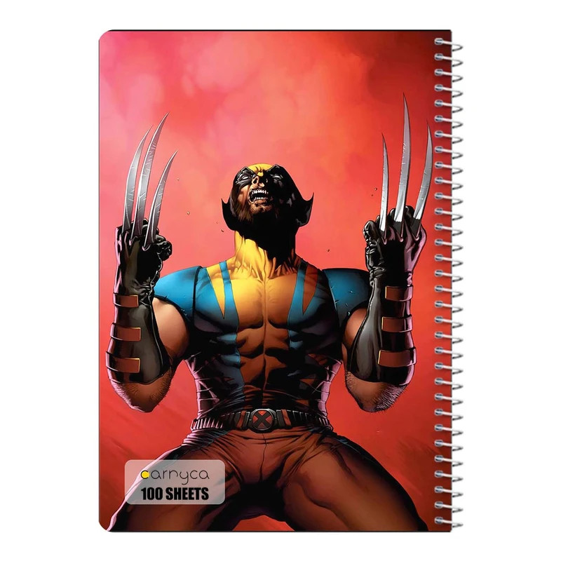 دفتر مشق 100 برگ سیمی کارنیکا طرح ولورین Wolverine کد 95861