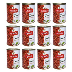  کنسرو عدسی شهدین - 370 گرم بسته 12 عددی