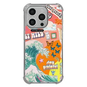 AKAM AMCWTA15PRO-GOOD VIBES15 Cover For Apple iPhone 15 Pro