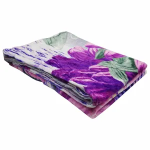 پتو مسافرتی سنفیلا طرح گل و ستاره کد 12 سایز  220X180 سانتی متر