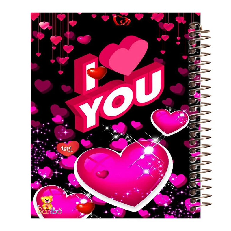 دفتر برنامه ریزی 60 برگ سیمی بانیبو مدل love کد 4304