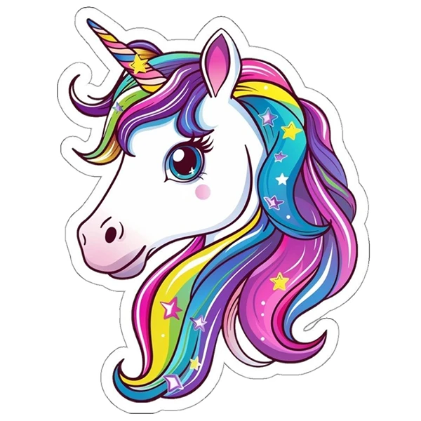  استیکر پارچه و لباس پاد آفرین طرح اسب تک شاخ کد 5096