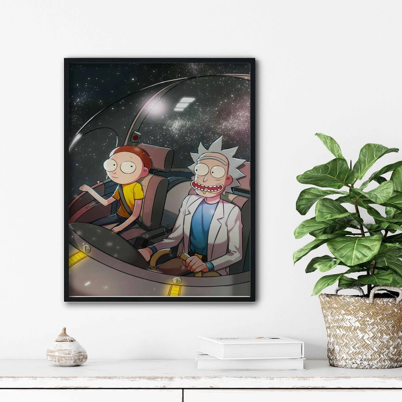 تابلو آتریسا طرح ریک اند مورتی مدل ATr028