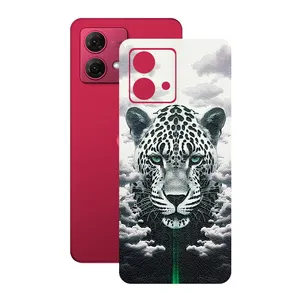 Remax cover sticker Leth model leopard design suitable for Motorola Moto G84 mobile phone
