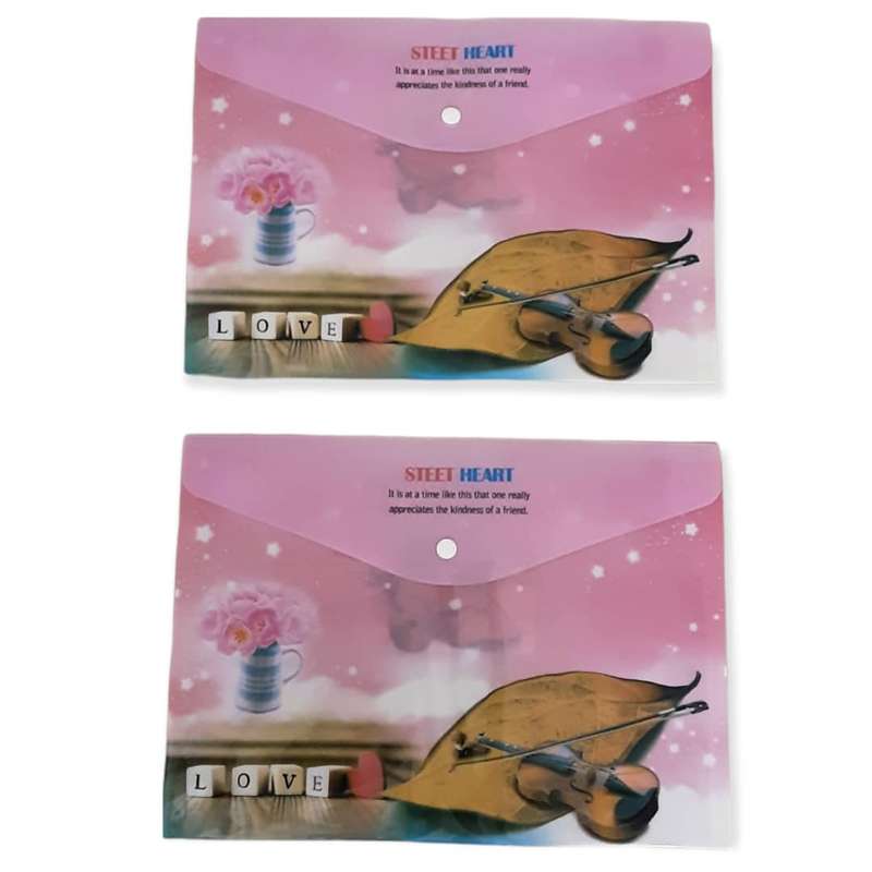 پوشه دکمه دار مدل A4-502 بسنه 2 عددی