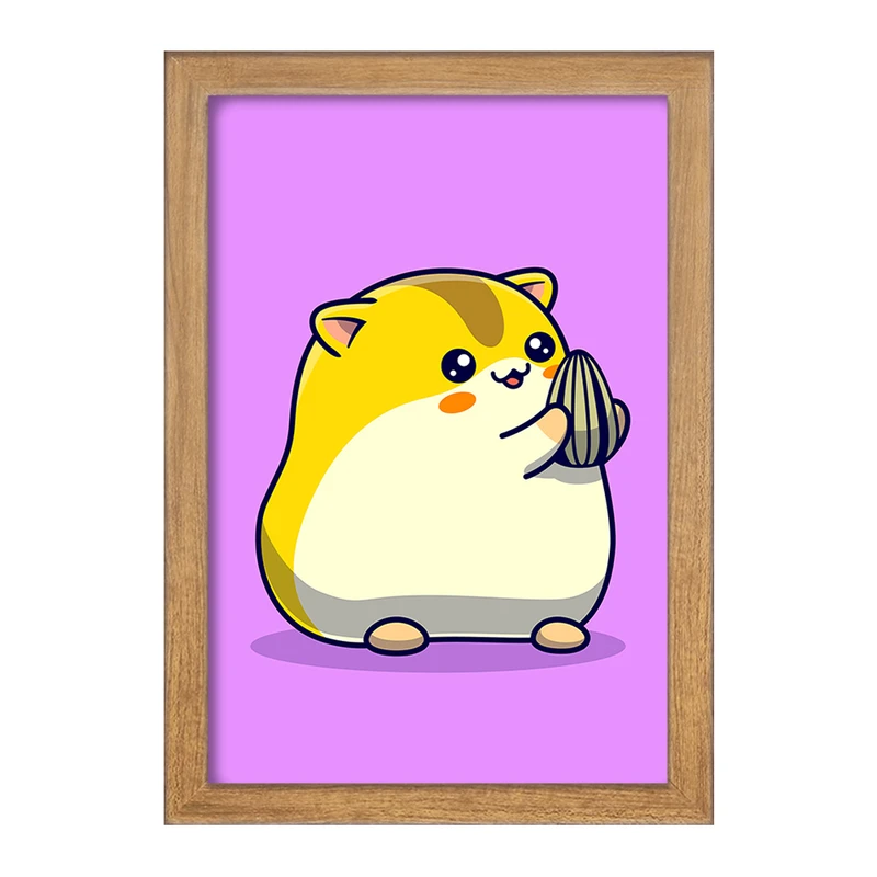 تابلو خندالو مدل حیوانات بامزه همستر کد 29645