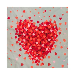 ملحفه آدنو مدل قلب کد CH61 دونفره سایز 220x250 سانتی متر