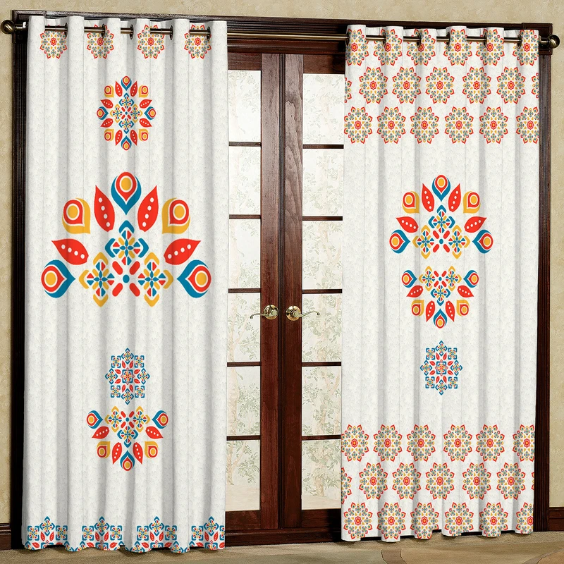 پرده مدل مخمل پانچی کد 1977aT2 سایز 200x140 سانتی متر