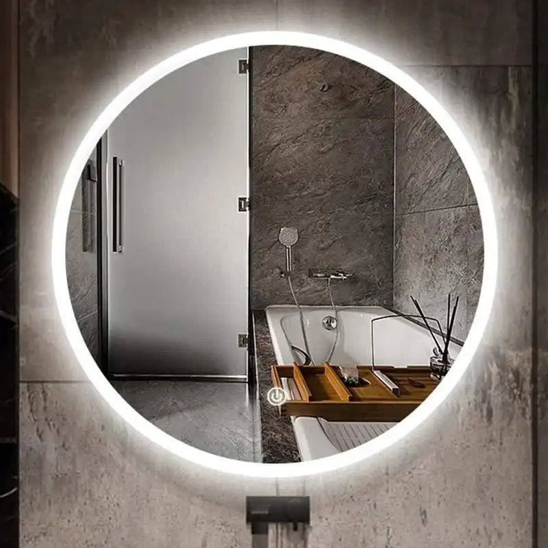 آینه سرویس بهداشتی مدل بک لایت گرد کد MC101