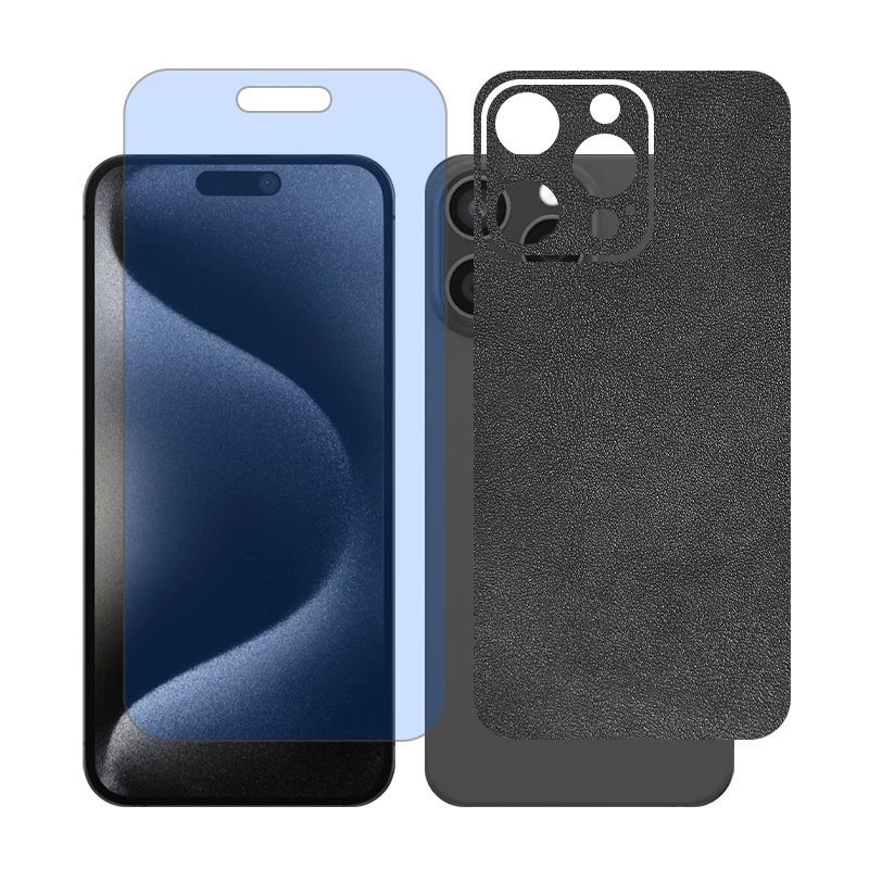 محافظ صفحه نمایش بلو کات گلس مدل Together مناسب برای گوشی موبایل اپل iPhone 15 Pro Max به همراه برچسب پوششی پشت گوشی