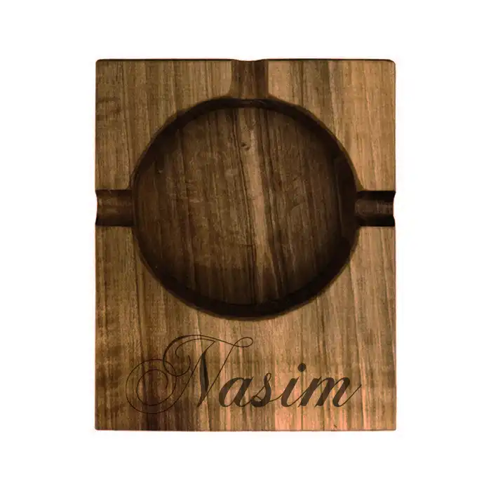 زیرسیگاری چوبی مدل اسم نسیم
