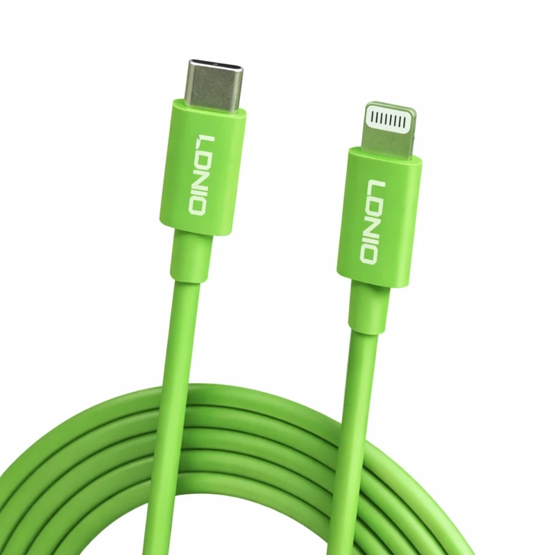 کابل تبدیل USB-C به لایتنینگ الدینو مدل 12pro max طول 1متر