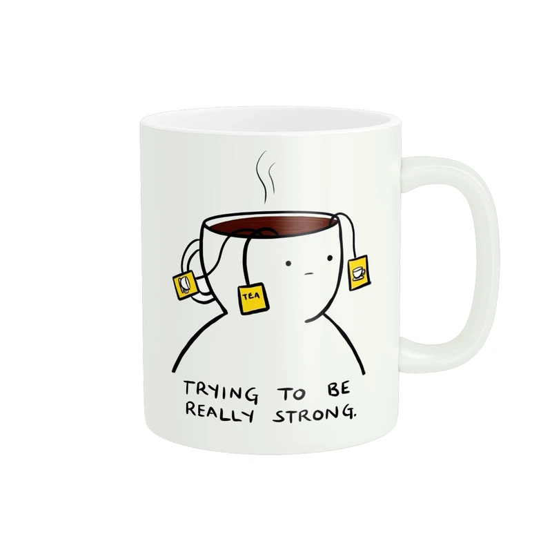 ماگ پاد آفرین مدل انگیزشی سعی کن قوی باشی و چایی کد 190