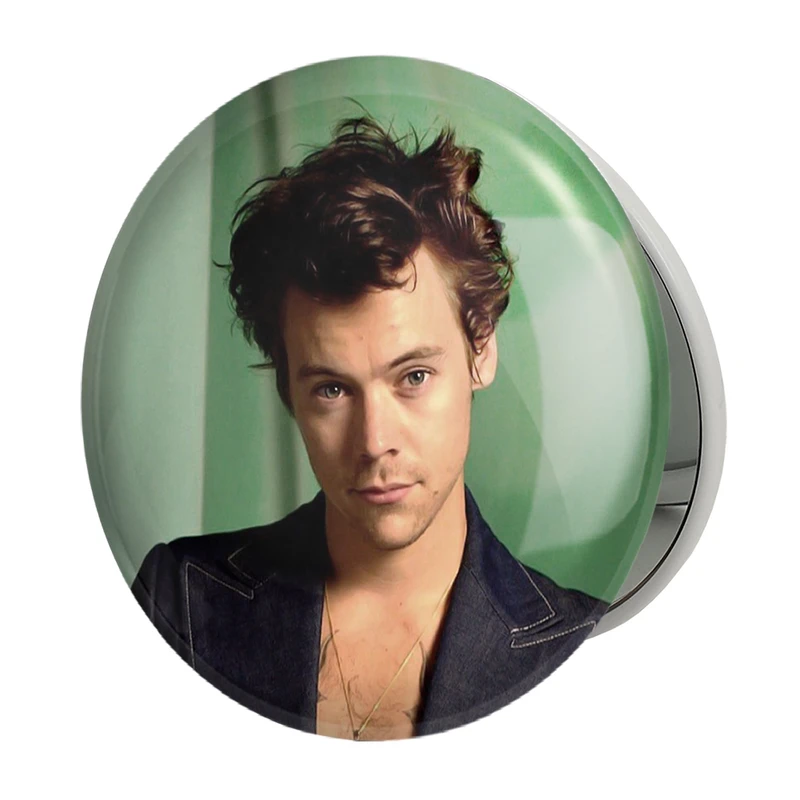 آینه جیبی خندالو طرح هری استایلز گروه موسیقی وان دایرکشن One Direction مدل تاشو کد 18985 