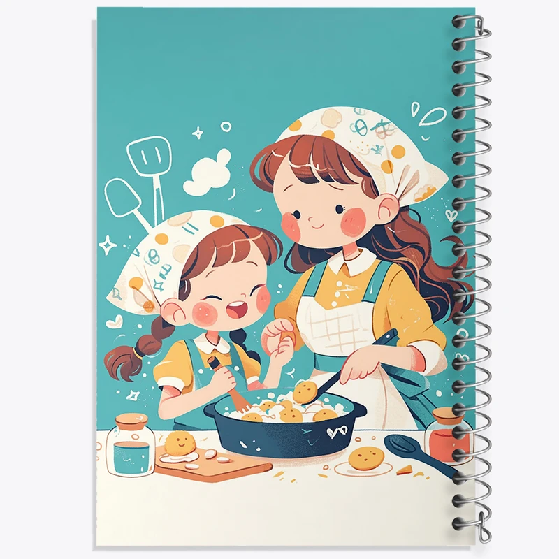 دفتر مشق 100 برگ خندالو طرح کیک و شیرینی پزی کد 36674