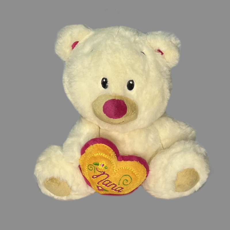 عروسک طرح خرس تدی مدل Teddy Bear with Heart کد SZ11/896 ارتفاع 21 سانتی متر
