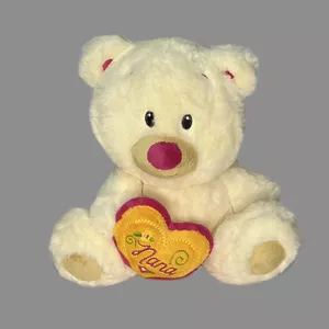 عروسک طرح خرس تدی مدل Teddy Bear with Heart کد SZ11/896 ارتفاع 21 سانتی‌متر