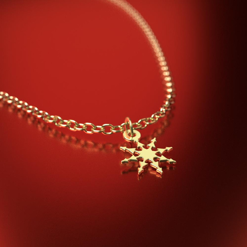 آویز ساعت طلا 18 عیار زنانه مدوپد مدل هندسی کد CA14351