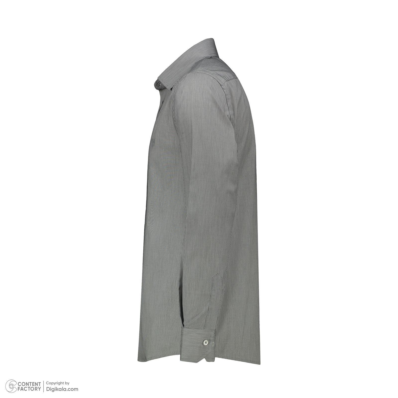 پیراهن آستین بلند مردانه پاتن جامه مدل کلاسیک 102721030175442 طرح راه راه -  - 3