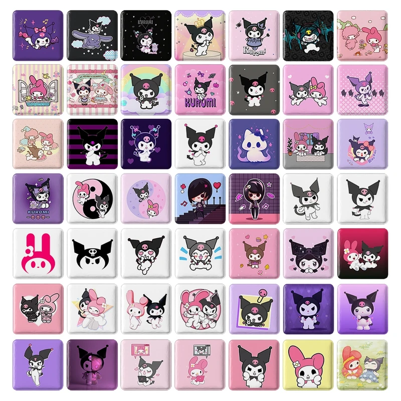 مگنت خندالو طرح کرومی و مای ملودی مدل مربعی کد 171 مجموعه 49 عددی