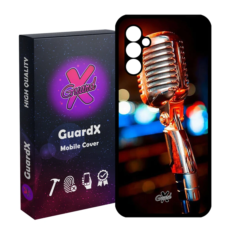 کاور گارد ایکس طرح میکروفون مدل Glass10259 مناسب برای گوشی موبایل سامسونگ Galaxy A24/A24 4G/M34 5G