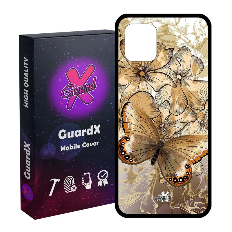 کاور گارد ایکس طرح پروانه مدل Glass10272 مناسب برای گوشی موبایل سامسونگ Galaxy Note 10 Lite