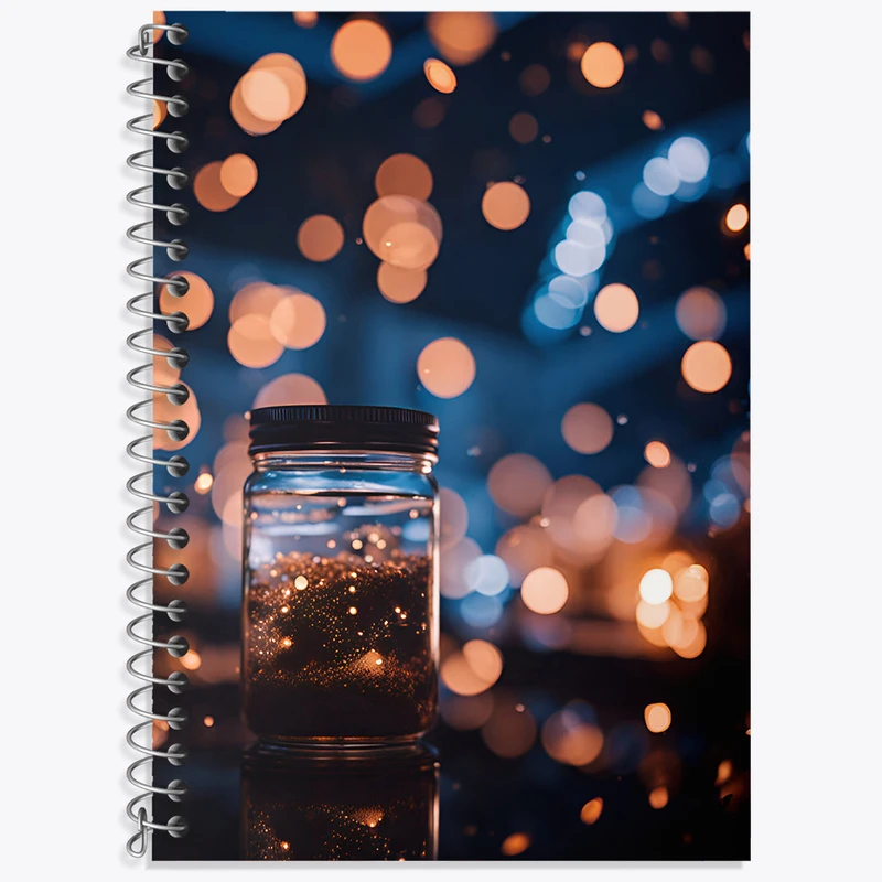 دفتر نت موسیقی 50 برگ خندالو طرح شب نورانی کد N3423