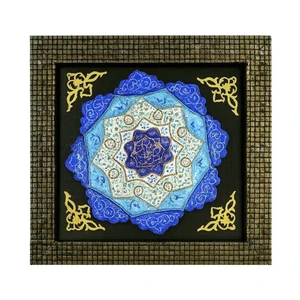 تابلو میناکاری مسی مدل گل سنگ