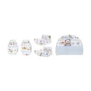 ست 3 تکه نوزادی لاکی بی بی مدل 3054-Blue
