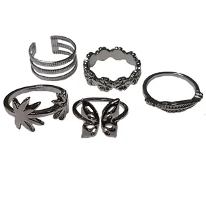 انگشتر زنانه مدل 113 مجموعه 5 عددی