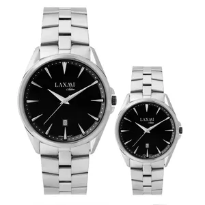 ست ساعت مچی عقربه‌ای کوارتز زنانه و مردانه لاکسمی مدل 8551.6