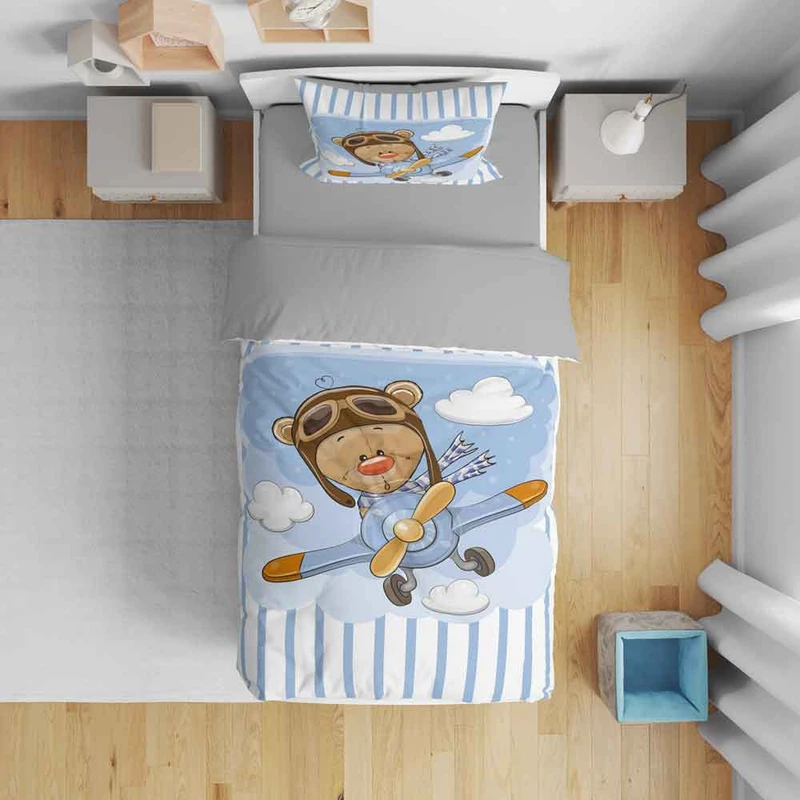 سرویس روتختی نوپه هوم مدل کارتونی T5946 تک نفره 5 تکه