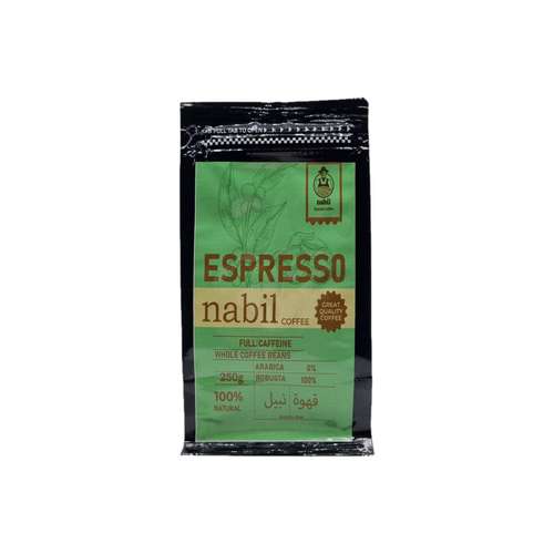 دانه قهوه اسپرسو روبوستا - 250 گرم