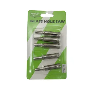 مته گرد بر شیشه ولف مدل YP-012 سایز 12 میلی متر مجموعه 5 عددی 