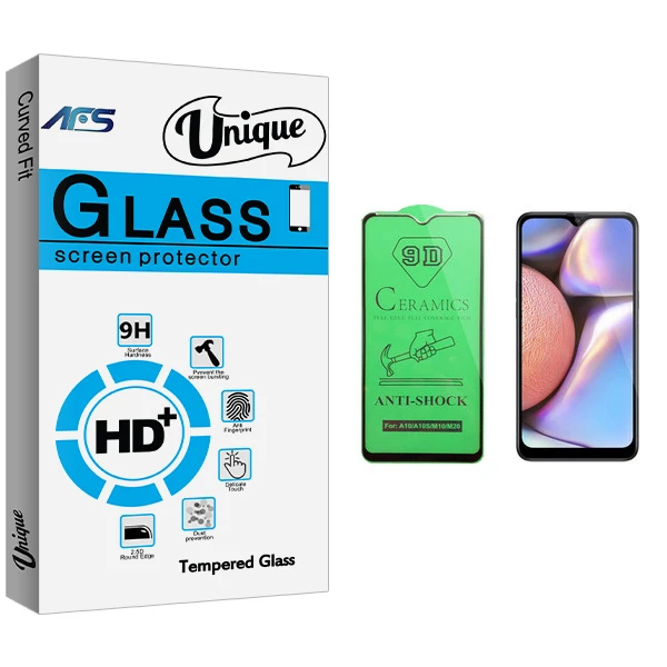 محافظ صفحه نمایش سرامیکی ای اف اس مدل Unique Glass مناسب برای گوشی موبایل سامسونگ Galaxy A10s