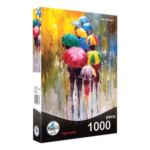 نقد و بررسی پازل 1000 تکه رونیز مدل چترهای رنگی کد 07781 توسط خریداران
