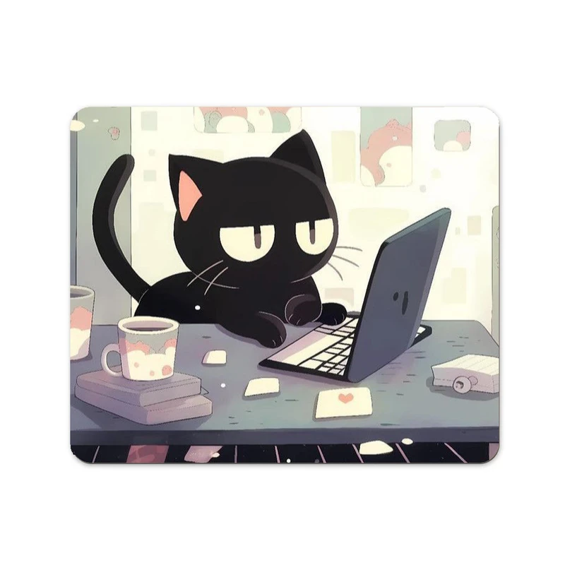 ماوس پد پاد آفرین مدل گربه پای سیستم کد 654 سایز 24*19 سانتی متر