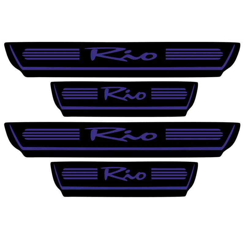   برچسب بدنه خودرو اسپرت غدیر مدل CH BL YA59 A150 مناسب برای ریو بسته 4 عددی