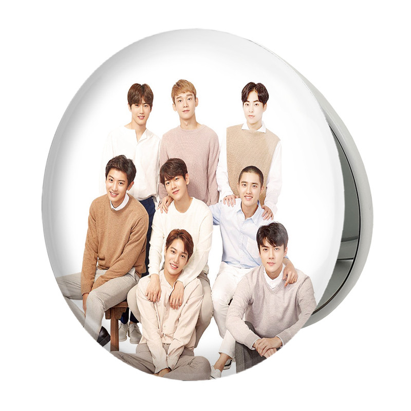 آینه جیبی خندالو طرح گروه اکسو EXO مدل تاشو کد 13664 
