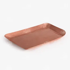 ‎دیس‎ ‎مسی‎ ‎‎مستطیل‎ ‎‎‎طرح‎ ‎چکش کاری  آرانیک رنگ ‎مسی‎ ‎ ‎‎‎‎مدل 1016600022