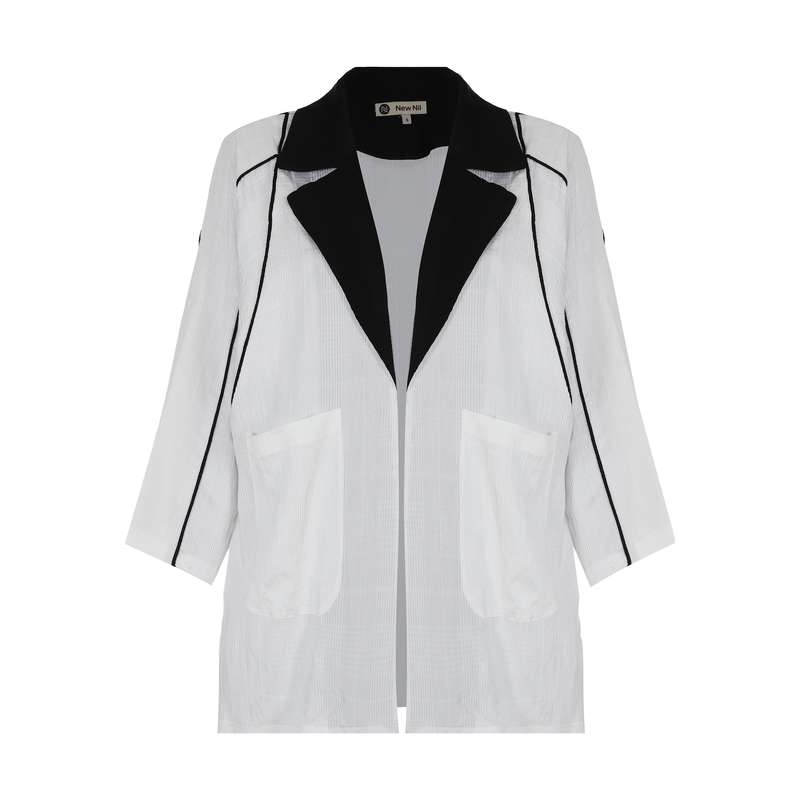 مانتو زنانه نیو نیل مدل M105-white black