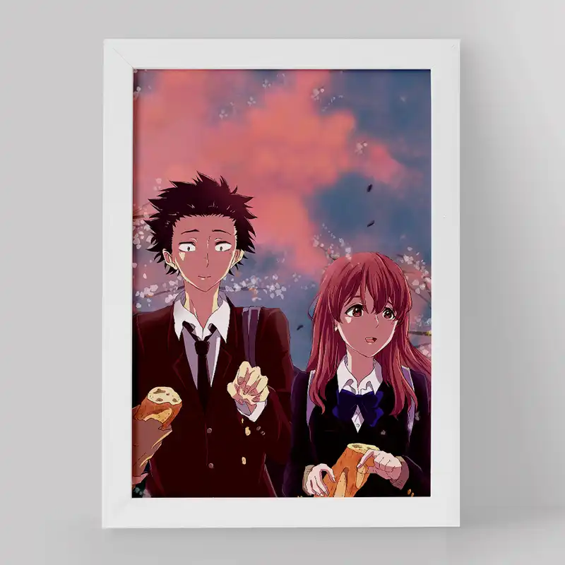 تابلو خندالو مدل شوکو نیشیمیا و شویا ایشیدا انیمه سایلنت ویس کد 15818