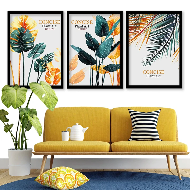 تابلو صبا طرح مدل برگ انجیری کد 973 مجموعه 3 عددی