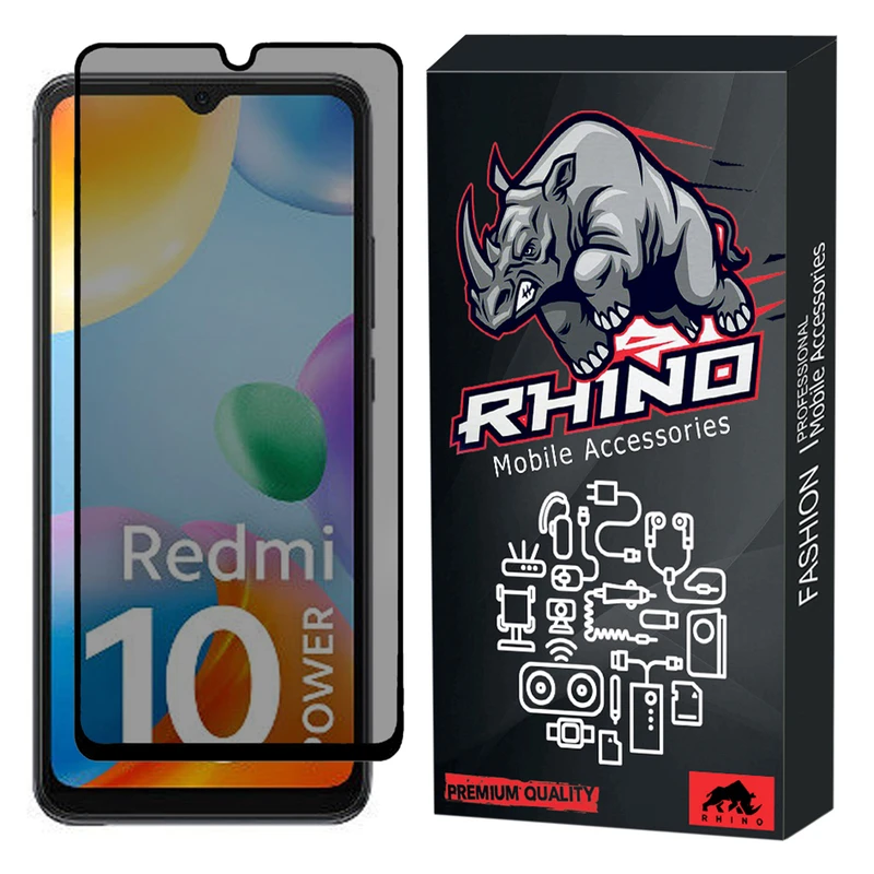 محافظ صفحه نمایش حریم شخصی راینو مدل R-Privacy مناسب برای گوشی موبایل شیائومی Redmi 10 Power