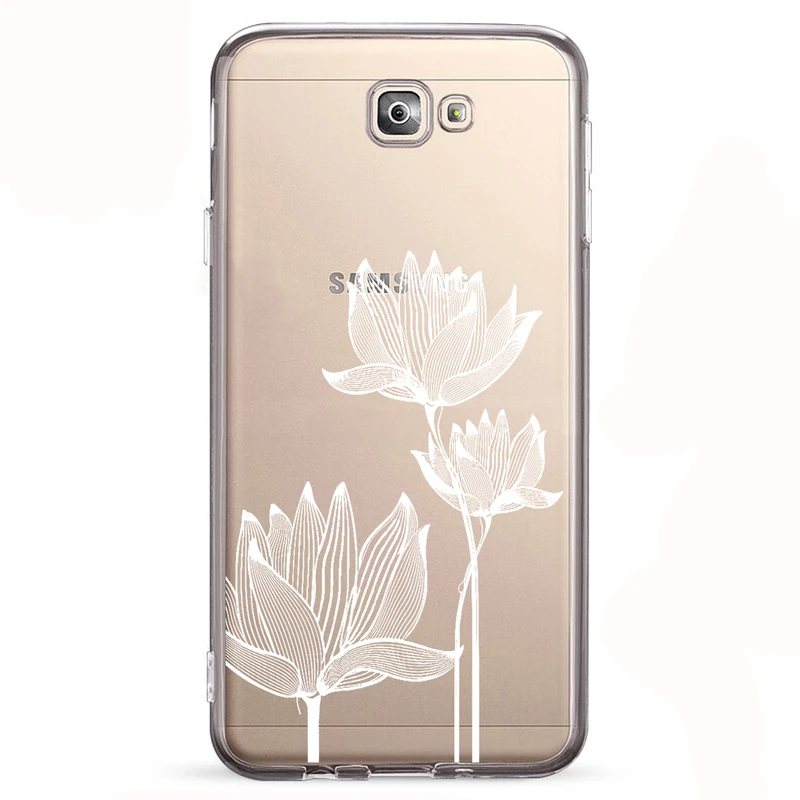 کاور مگافون طرح گل مدل C47-W مناسب برای گوشی موبایل سامسونگ Galaxy J7 Prime / J7 Prime 2