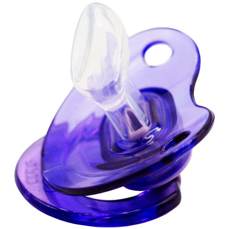 پستانک ارتودنسی وی کر مدل مات و شفاف دسته دار کد p133 بسته 2 عددی