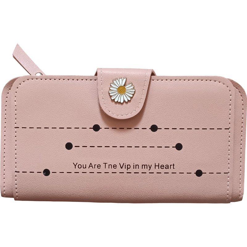 کیف پول زنانه مدل گل مروارید کد 1839