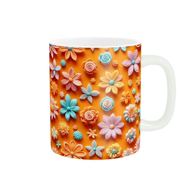 ماگ پاد آفرین طرح گل کد 3298