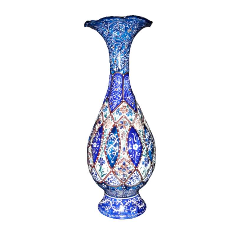 گلدان میناکاری طرح سلیمی